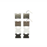 Set Placute frana punte Spate, Mercedes Sprinter 2-T Caroserie, 01.1995-05.2006, Vito W638 1996-2003; Bosch 0986494000, parte montare : Punte Spate