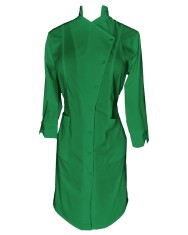 Sarafan Medical Pe Stil cu Elastan, Verde Conex cu nasturi, Model Alice - 2XL foto
