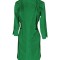 Sarafan Medical Pe Stil cu Elastan, Verde Conex cu nasturi, Model Alice - 2XL