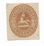 Brunswick - Stema, 1865 - 3 Gr, neobliterat