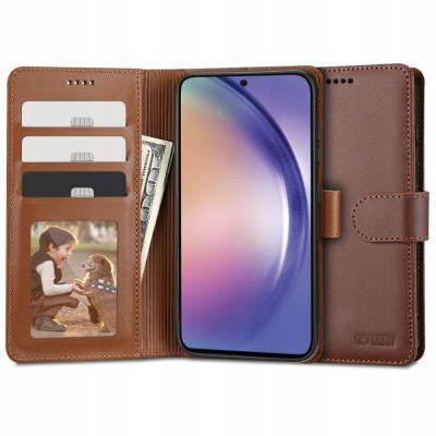 Husa Tech-Protect Wallet Wallet pentru Samsung Galaxy A54 5G Maro foto