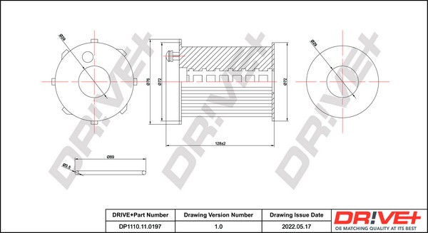 Dr!ve+ DP1110.11.0197 Filtru ulei