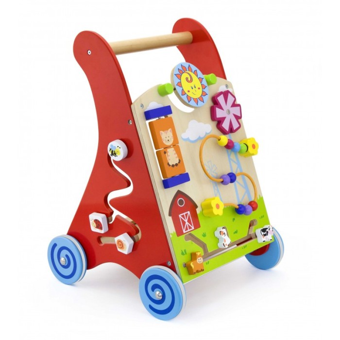 Antemergator rosu cu activitati tip Montessori