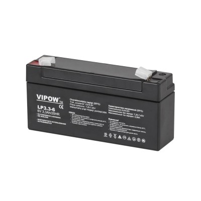 Acumulator gel plumb 6V 3.3Ah Vipow foto