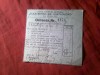 Chitanta 1938 - Taxa pt.Eliberare Diploma Bac la Liceul Fete Ortodox Giurgiu