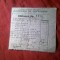 Chitanta 1938 - Taxa pt.Eliberare Diploma Bac la Liceul Fete Ortodox Giurgiu