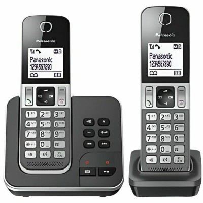 Telefon fără Fir Panasonic KX-TGD322 Alb Negru Negru/Gri foto