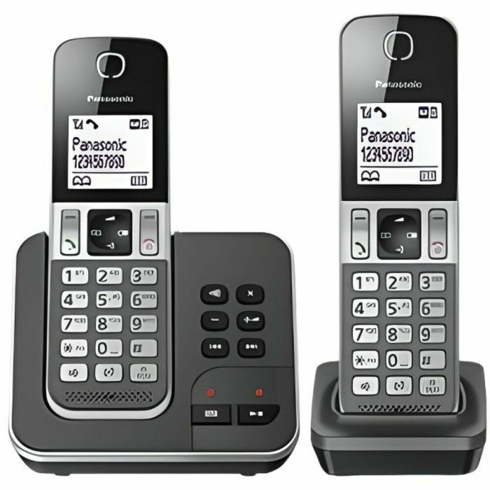 Telefon fără Fir Panasonic KX-TGD322 Alb Negru Negru/Gri