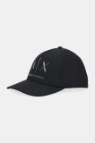 Armani Exchange șapcă de baseball din bumbac culoarea negru, XW001486 AF19099