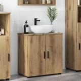 VidaXL Dulap de Baie stejar artizanal 61 x 35 x 64 cm Lemn compozit