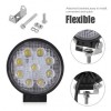 Proiector LED Auto 27W, 6000K-6500K, 12V/24V, Rotund, Offroad, Lampa de Lucru, Rezistent Apa, Socuri, Vibratii