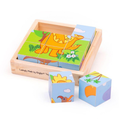 Puzzle cubic - dinozauri PlayLearn Toys foto