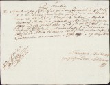 HST A355 Chitanță olografă 1826 limba slovacă