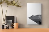 Tablou Canvas Arhitectură Minimalism Contrast Curbe Siluete Design Modernitate, 26 x 39 cm, CMCLASS