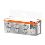 Set de 3 spot-uri Led, Par16 50, GU10, 4.3W (50W), lumina calda (2700K)