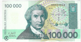 Bancnota 100000 dinari 1993, UNC - Croatia
