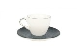 Bonna Vega - Ce&Egrave;ti de espresso &Egrave;i farfurie - 80.0 cc - Por&Aring;&pound;elan - 6er set