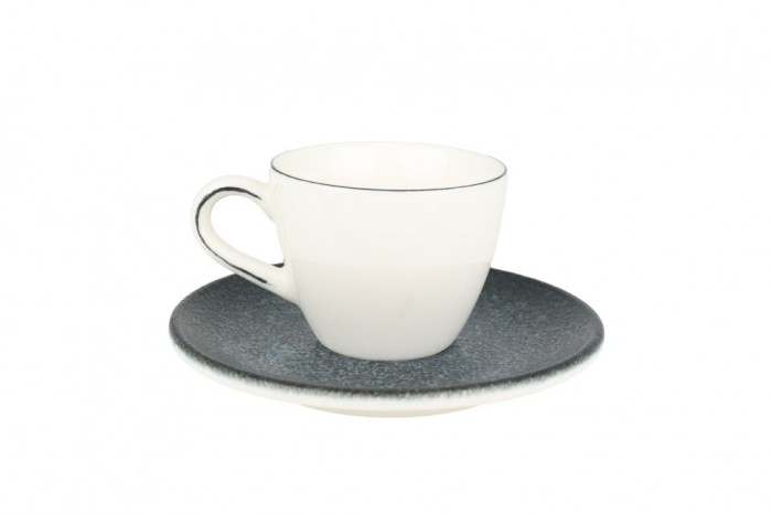Bonna Vega - Ce&Egrave;ti de espresso &Egrave;i farfurie - 80.0 cc - Por&Aring;&pound;elan - 6er set