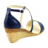 Sandale Dama Piele Naturala Bleumarin Ciucaleti Platforma 7cm Marimi 35-41 Rosu Alb Bej Negru Maro