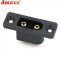 Soclu alimentare DC XT90 tata pe panou 2 pini lipire 30A 500V negru AMASS XT90E-M