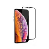 Folie de protectie compatibila cu iPhone 14 Pro Max, Sticla securizata 9H full-screen, Negru-transparenta