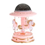 Decor carusel vintage roz 20 cm