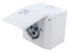 Conector alimentare AC trifazat AMPHENOL IP&amp;S 250V soclu mamă IP44