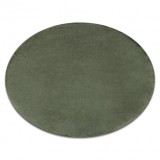 Covor lavabil modern POSH cerc shaggy verde, pluș anti-alunecare, cerc 60 cm