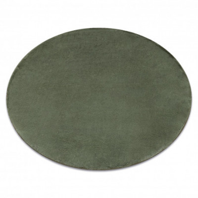 Covor lavabil modern POSH cerc shaggy verde, pluș anti-alunecare, cerc 60 cm foto