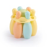 Set de bowling pastel - 6 popice (19 cm) PlayLearn Toys