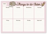 Planner saptamanal - Pusheen - Rose | Grupo Erik