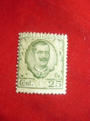 Timbru Italia 1926 Rege V.Emanuel III val.25C sarniera foto