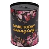 Pusculita Metalica Make Today Amazing,12x16 cm, Oem