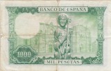 SPANIA 1000 PESETAS 1965 F