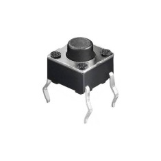 Buton microcontact 4 pini OFF-ON fara retinere 6x6mm buton 1.5mm de