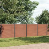 VidaXL Panouri pentru gard, maro, 699x186 cm, WPC