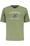 U.S. Grand POLO Tricou barbati cu imprimeu, din bumbac, verde (Marime: 2XL)