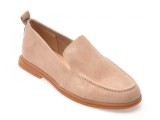 Mocasini GRYXX nude, 1197G19, din piele intoarsa