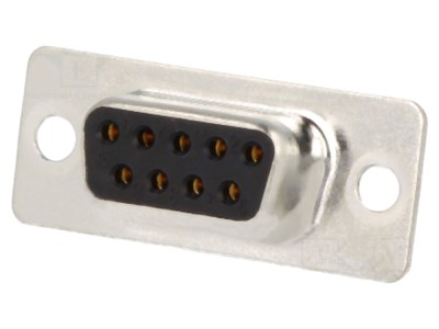Conector D-Sub 9 pini mamă aurit foto