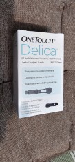 ACE , LANCETE STERILE ONETOUCH DELICA , PENTRU GLUCOMETRU , SUNT NOI SI SIGILATE . 1 CUTIE .