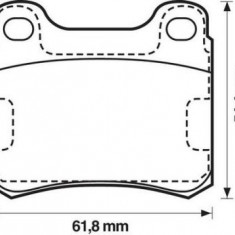 Placute frana Mercedes 190 (W201), Clasa C (W202), Clasa E (W124) SRLine parte montare : Punte spate