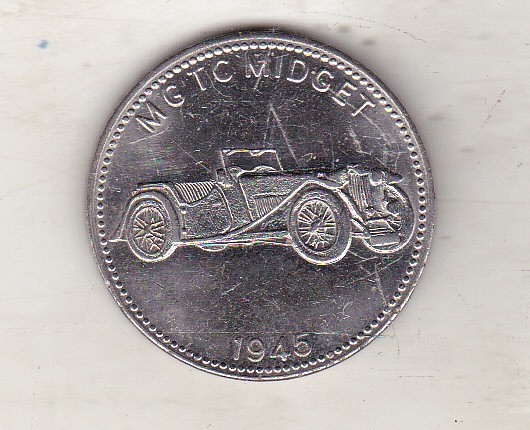 bnk jt Automobile - MG TC Midget 1945 - jeton Shell