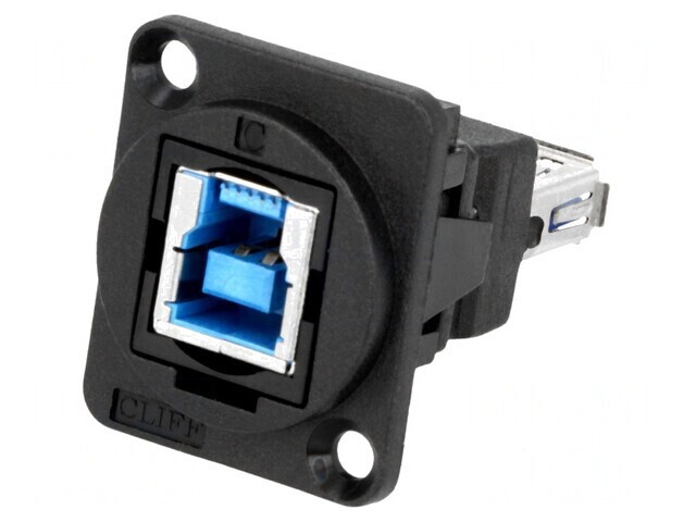Adaptor USB A la USB B 3.0 Plastic 19x24mm