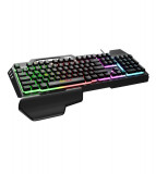 Tastatura pentru jocuri cu iluminare RGB si suport pentru mana - 104 taste