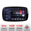 Navigatie Smart For Two 2015- Edotec Kit-Smart15 8 core QLED 2K 16+512 360 Android Waze USB Navigatie Internet Youtube Radio CarStore Technology
