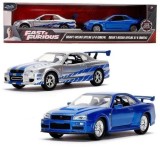 Set 2 masinute metalice Nissan Skyline GT-R R34 - 1/32 Jada, 1:32, Jada Toys