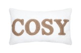 Cumpara ieftin Perna Decorativa Cosylife 30x50cm, Culoare Crem, 100% Poliester