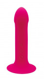 Vibrator Hitsens 2 Thermo Reactive Silicon cu Memorie Dubla Densitate Roz 17.2 cm