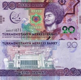 TURKMENISTAN 20 manat 2017 COMEMORATIVA UNC!!!