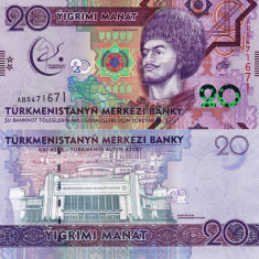 TURKMENISTAN 20 manat 2017 COMEMORATIVA UNC!!!